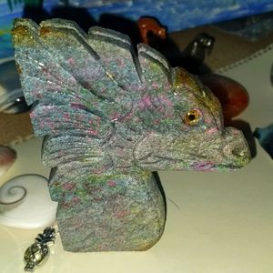 Dragon of Ruby Zoisite stone